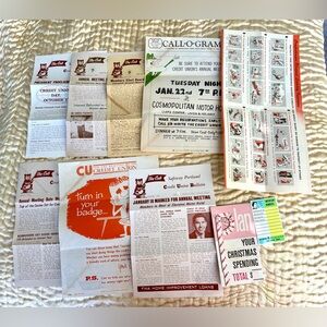 Rare 1960’s Portland Oregeon Safeway Credit Union Pamphlet Calendar Insurance